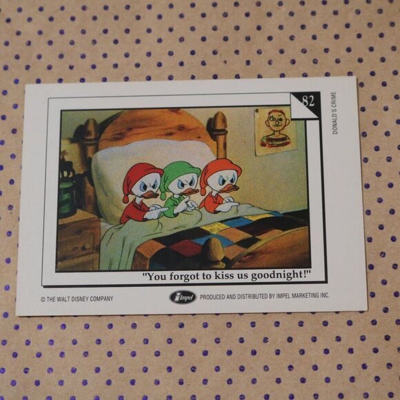 Donald's Crime G82 Disney Card - Picture 2 of 2